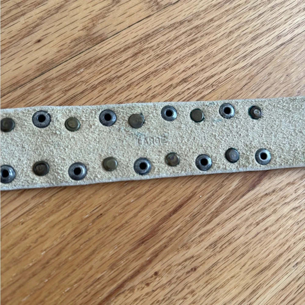 Vintage Nine West white studded belt size L